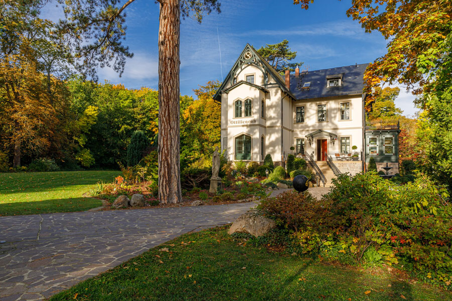 Villa Ottilienruh - Park mit Sonnenschein im Harz